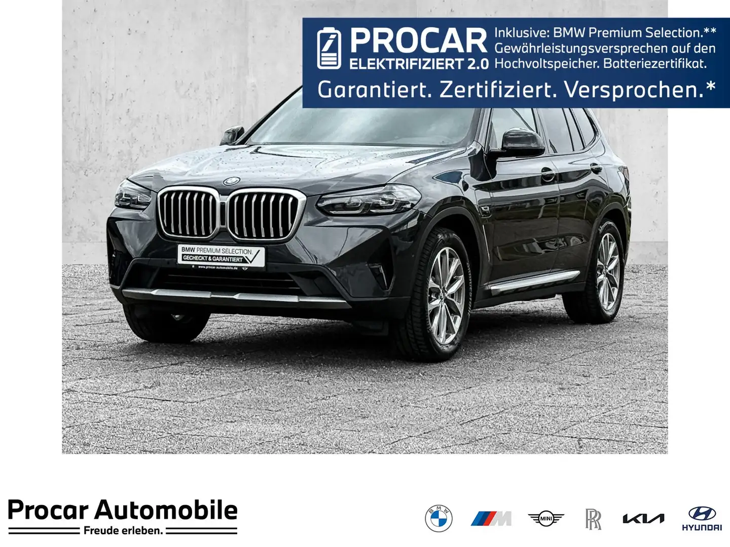 BMW X3 xDrive30e AHK+HUD+NAV+SPORTSITZE+LED+KAMERA+UVM Grigio - 1