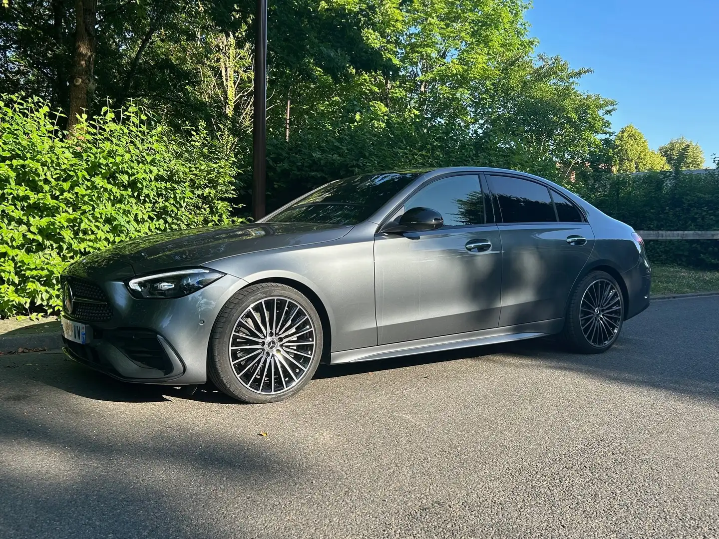 Mercedes-Benz C 220 Classe C 220 d 9G-Tronic 4Matic AMG Line Gris - 1