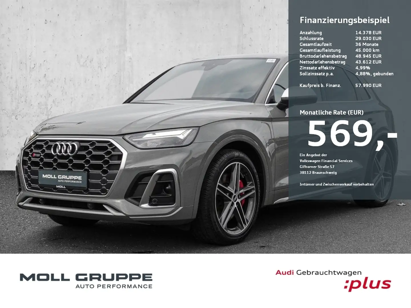 Audi SQ5 3.0 TDI quattro tiptronic Grau - 1