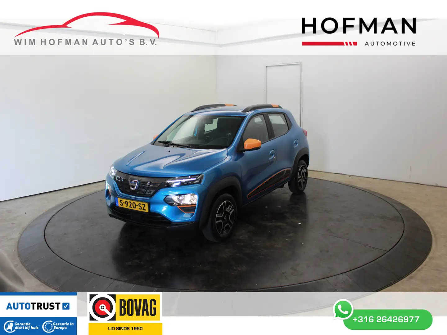 Dacia Spring Comfort Plus Camera Park Censoren CCS Lader (Orang Bleu - 1