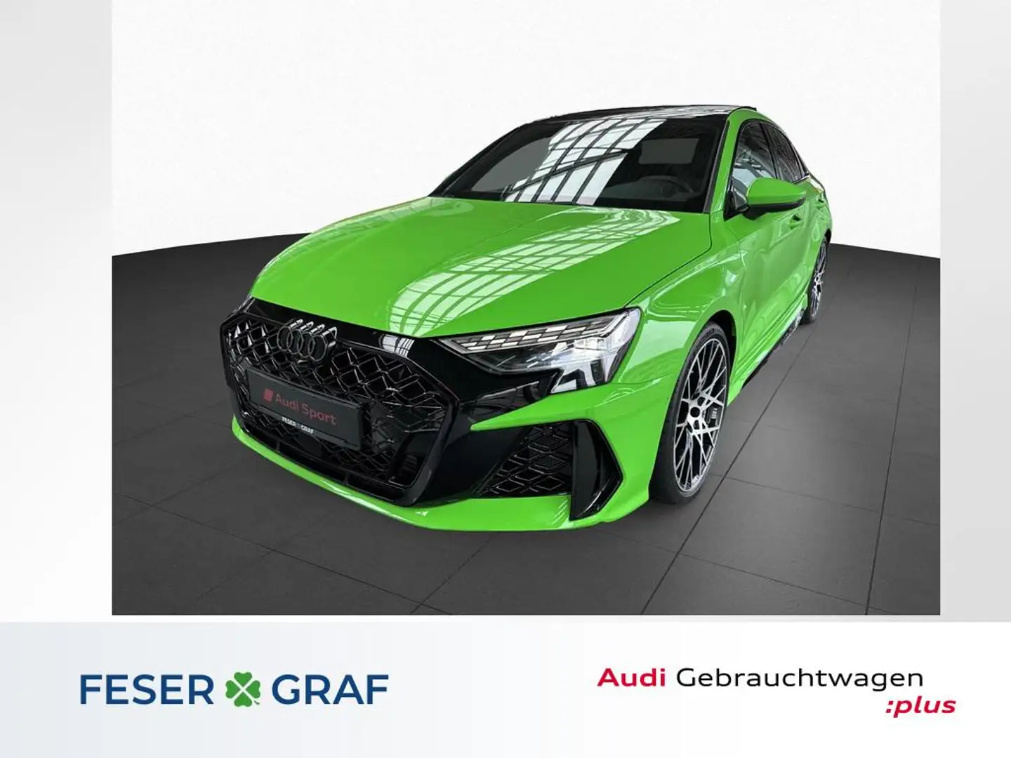 Audi RS3 Limousine qu S-tro. +PANO+MATRIX+280 km/h+SO Grün - 1