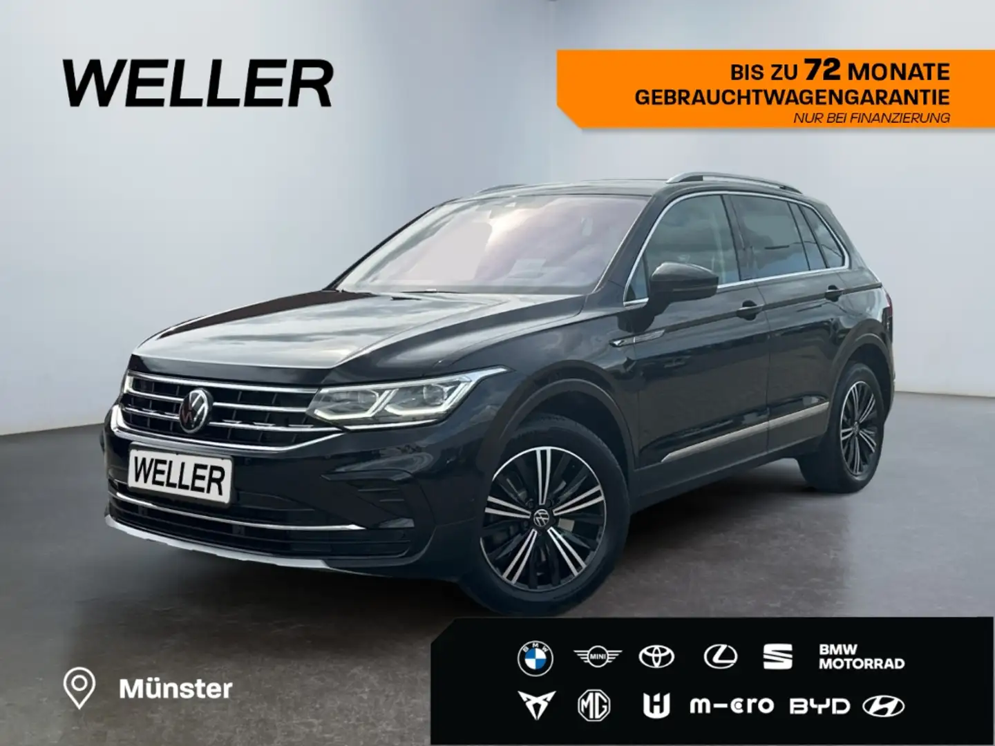 Volkswagen Tiguan 2.0 TDI 4M DSG Elegance *Matrix*AHK*StHz* Schwarz - 1
