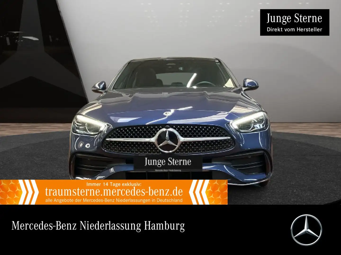 Mercedes-Benz C 180 AMG+PANO+AHK+LED+KAMERA+KEYLESS+9G Blau - 1