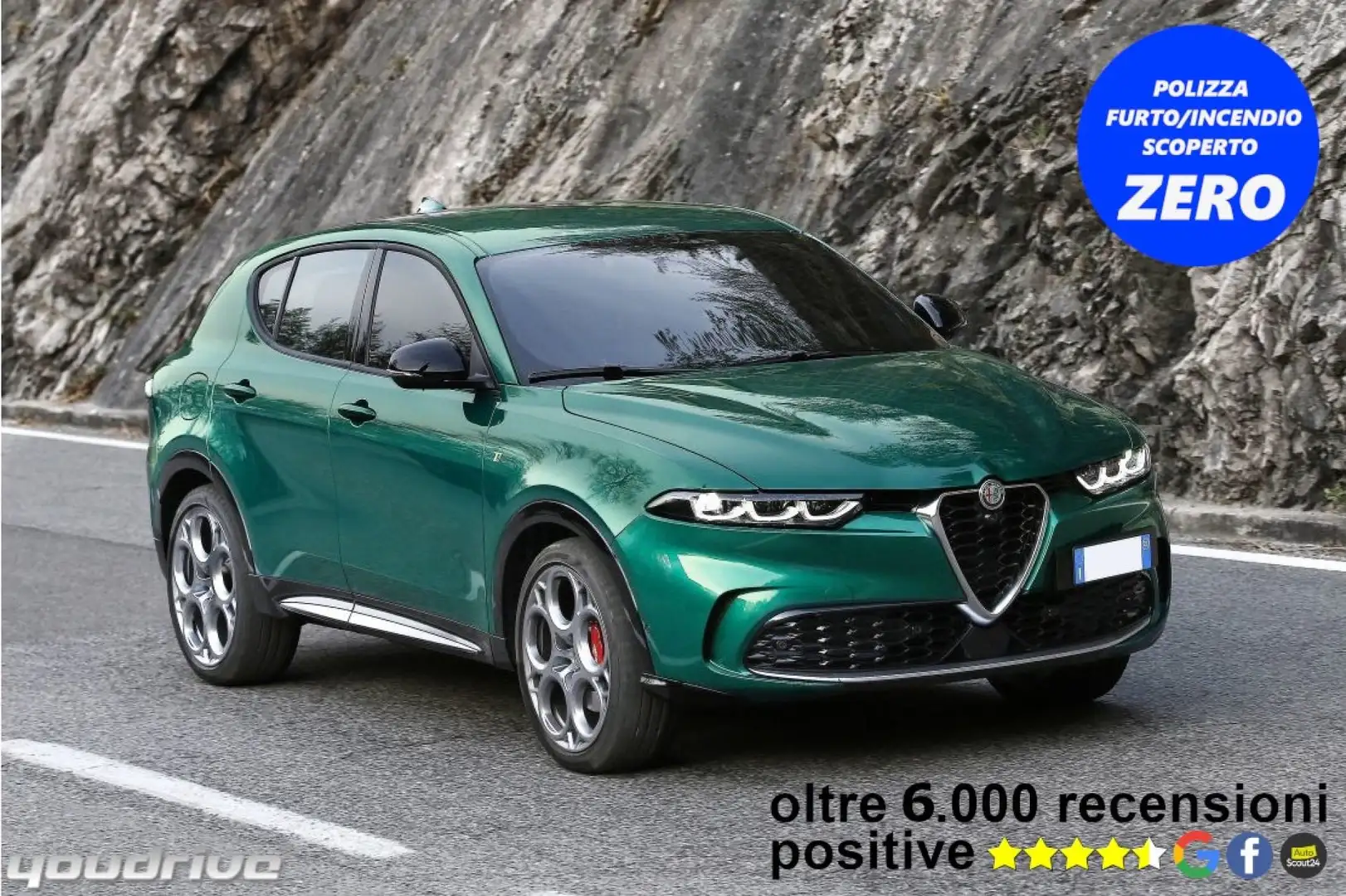 Alfa Romeo Tonale 1.6 diesel 130 CV TCT6 Veloce KM0 Verde - 1
