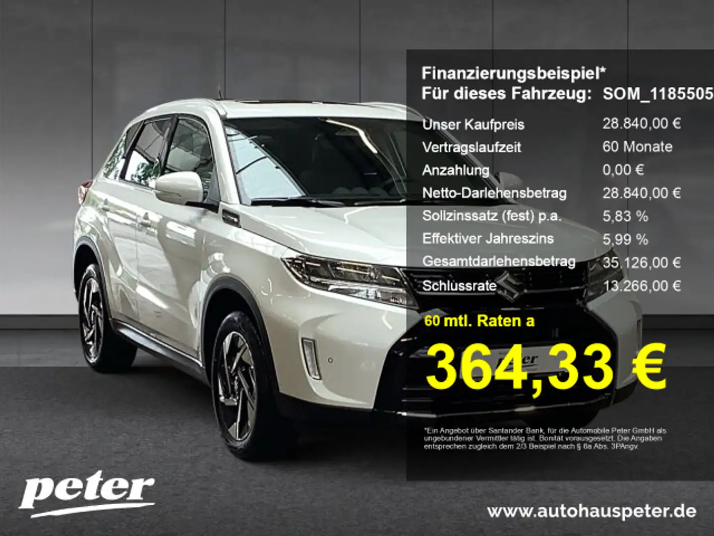 Suzuki Vitara Vitara 1.5 Comfort+ Allgrip AGS Weiß - 1