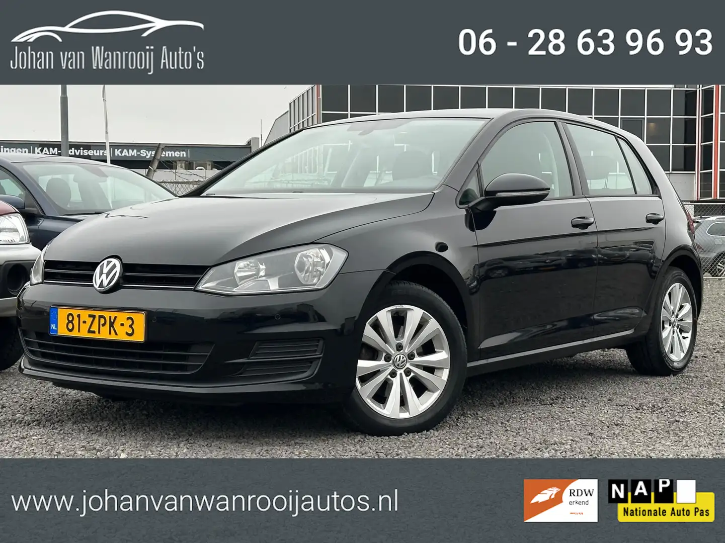 Volkswagen Golf 1.2 TSI Comfortline/AIRCO/NAVI/NW APK Schwarz - 1