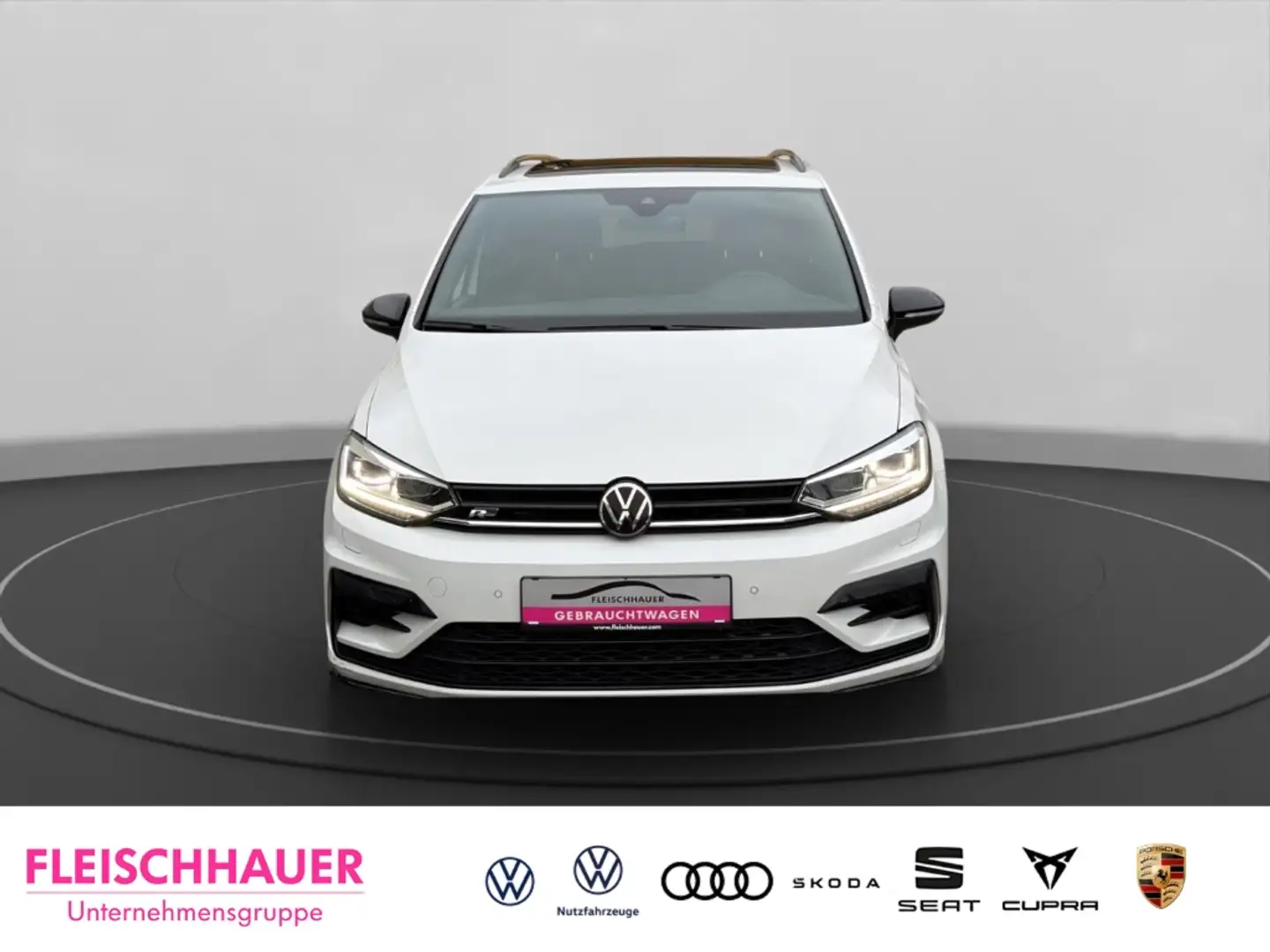 Volkswagen Touran R-Line 2,0TDI Pano+Navi+AHK+CarPlay+ACC+Rear View Weiß - 2