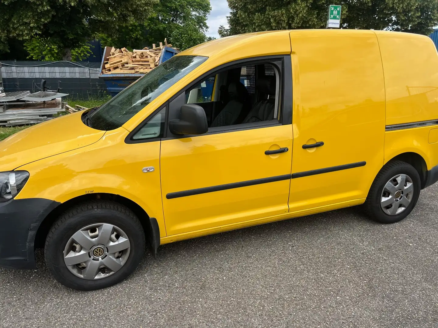Volkswagen Caddy 2.0 TDI TÜV NEU MWST-Ausweisbar LKW Gelb - 2