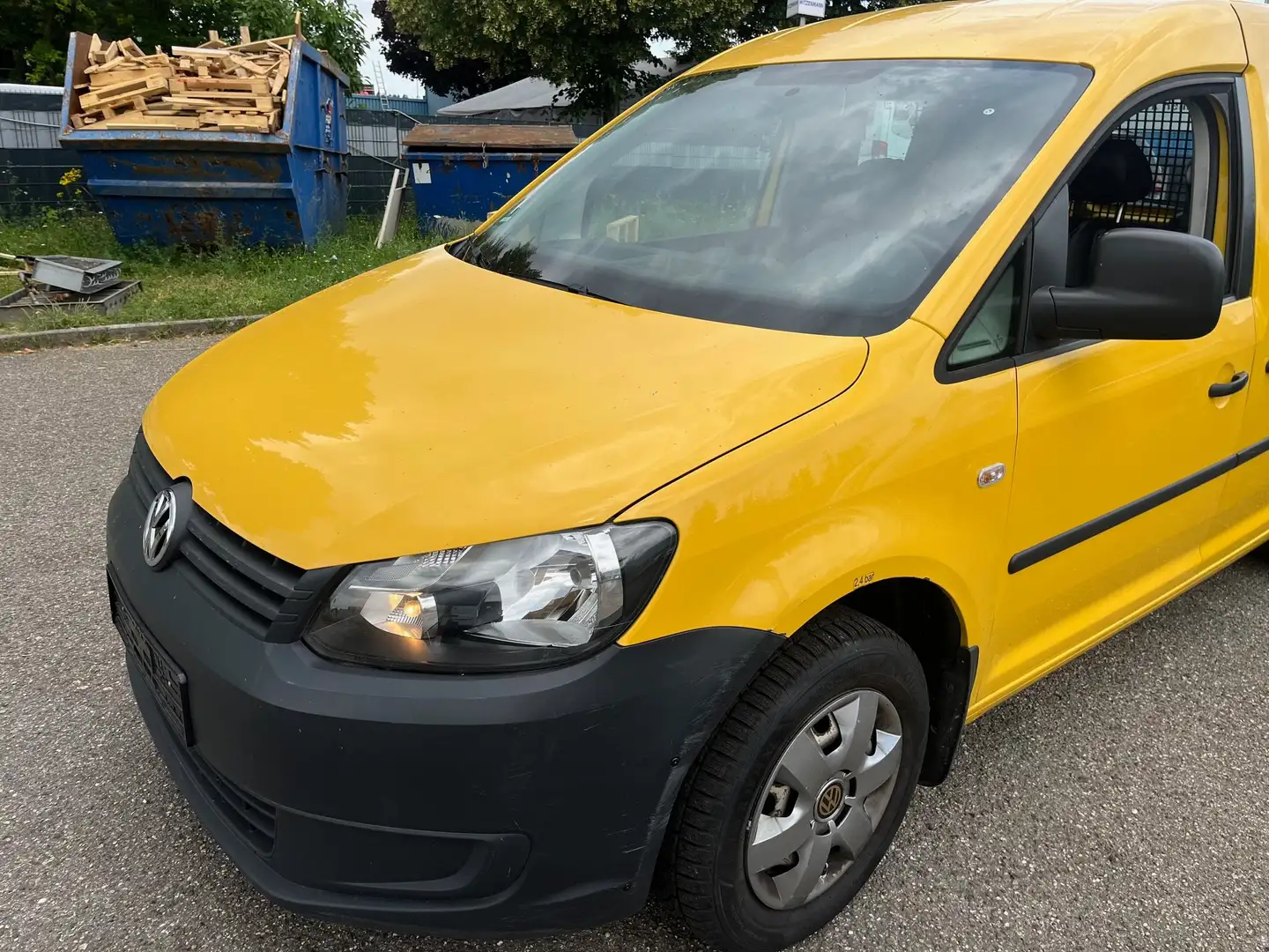 Volkswagen Caddy 2.0 TDI TÜV NEU MWST-Ausweisbar LKW Gelb - 1