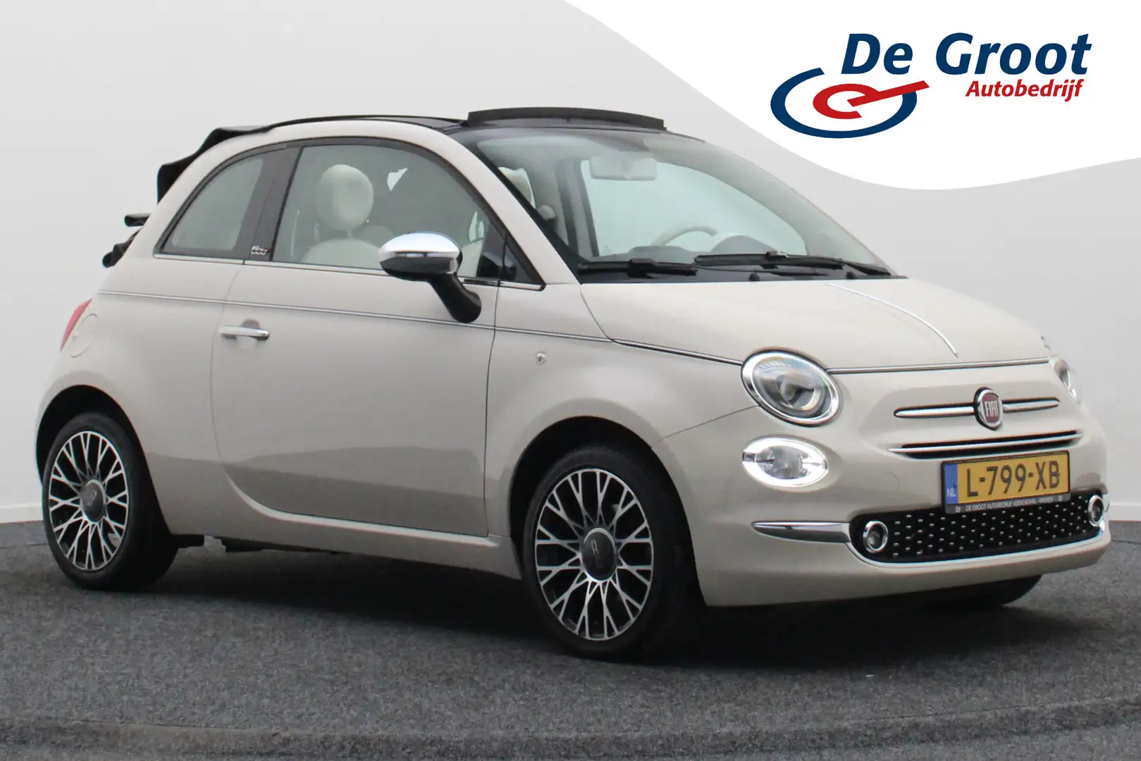 Fiat 500C 0.9 TwinAir Collezione Automaat Airco, Cruise, Nav White - 1