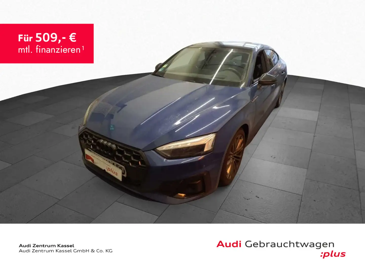 Audi A5 A5 SB 40 TDI quattro S line Matrix Pano HuD AHK Blau - 1