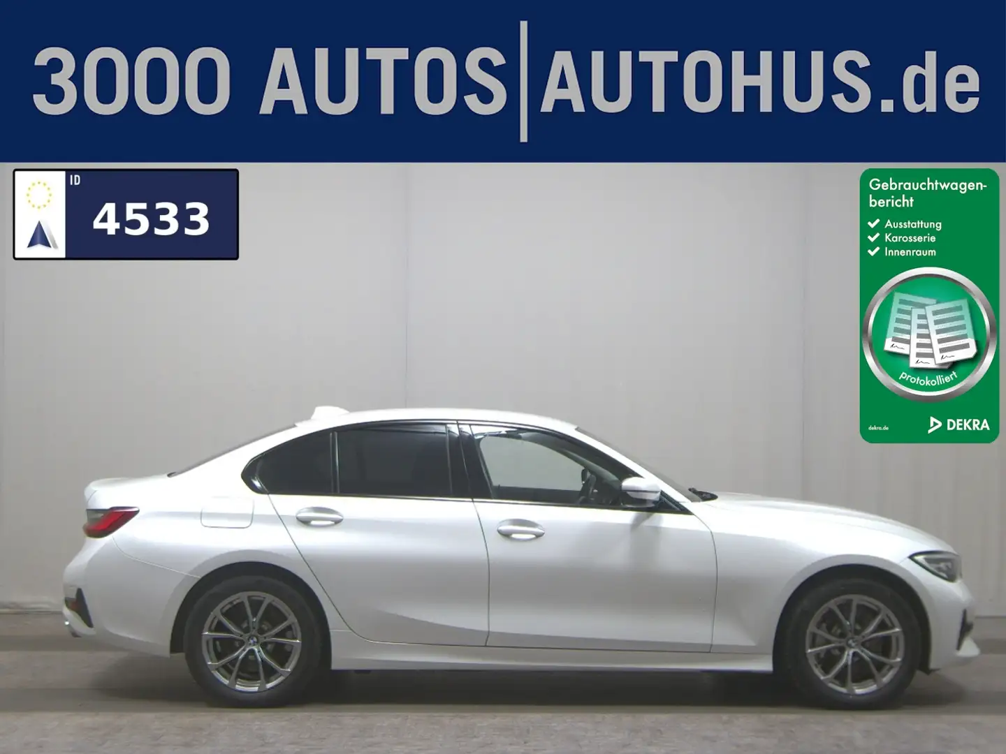 BMW 330 e Sport-Line T-Leder Navi LED LC-Pro Hifi Blanc - 1