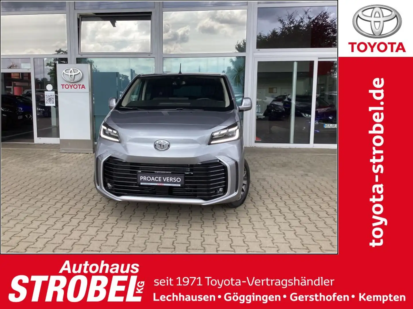 Toyota Proace 2,0-l-D-4D L1 (7-Si.) Autm. Verso Lounge Silber - 1