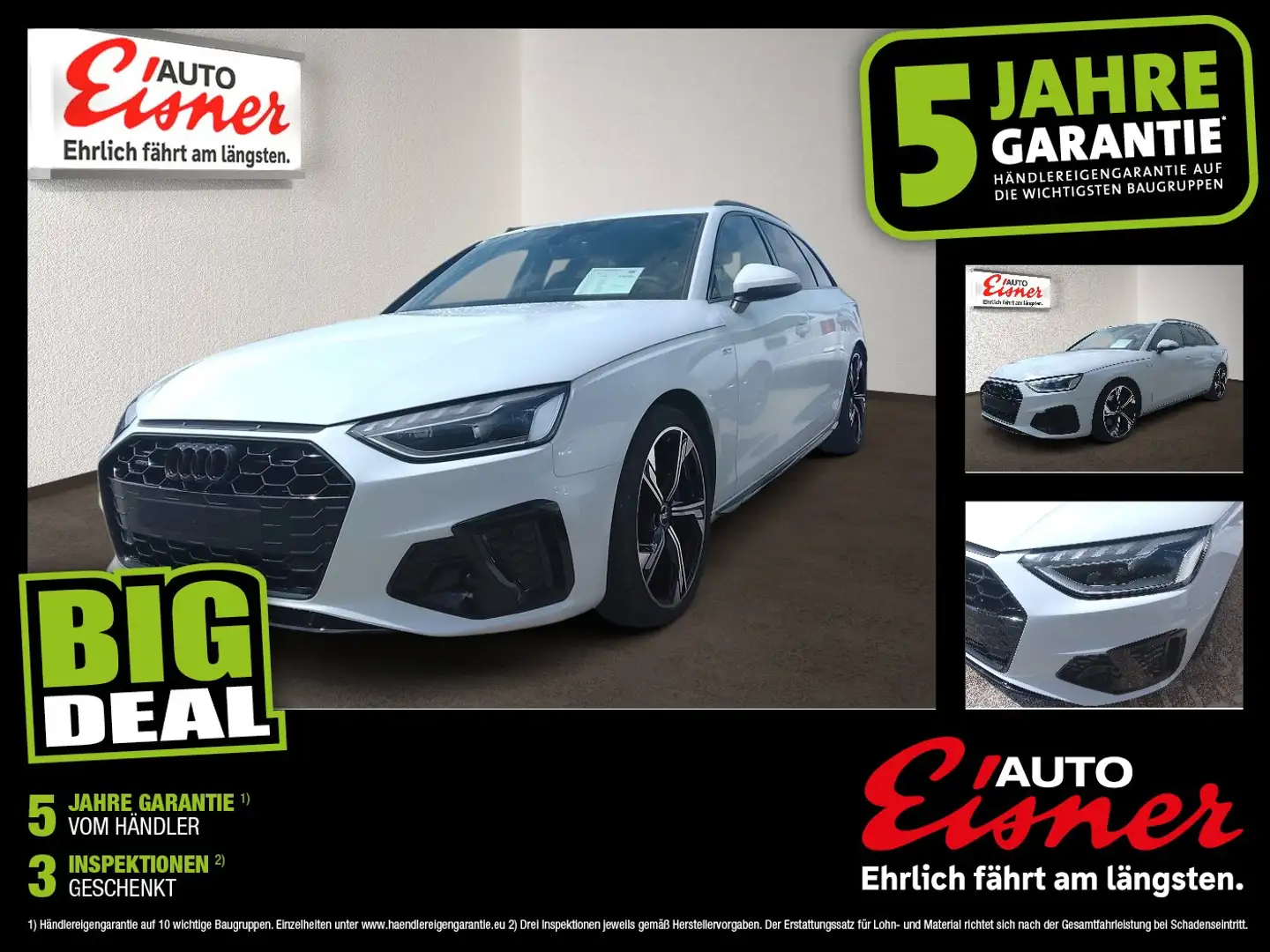 Audi A4 Avant 40 2.0 TFSI quattro S-Line AUT Facelift Weiß - 1