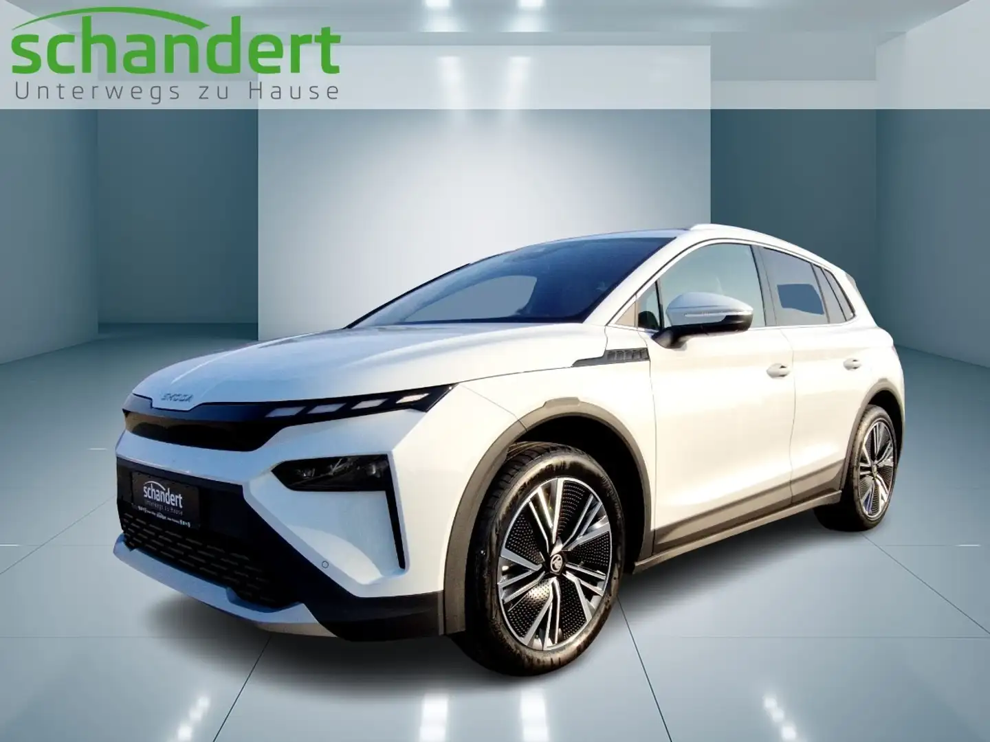 Skoda Elroq 85 Lodge LED Navi AHK 4xSitzhzg Klimaautomatik Weiß - 1