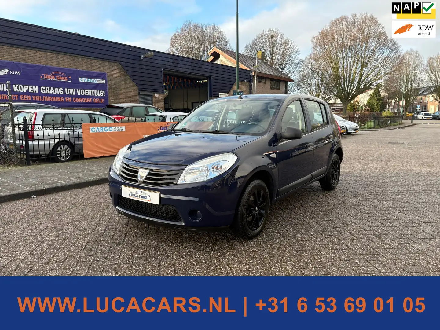 Dacia Sandero 1.2 Ambiance AIRCO + NIEUWE APK! Blau - 1