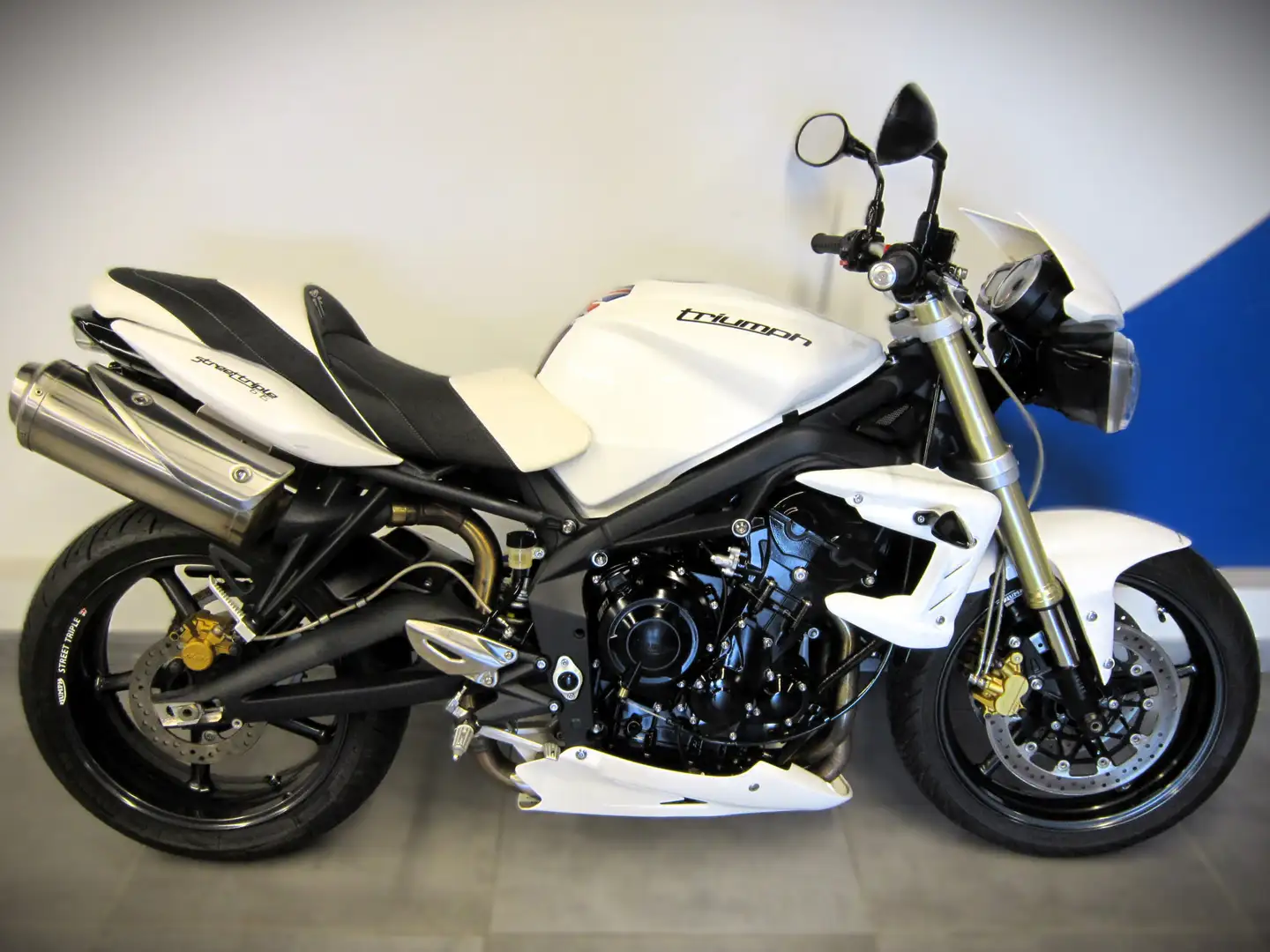 Triumph Street Triple 675 Blanc - 2