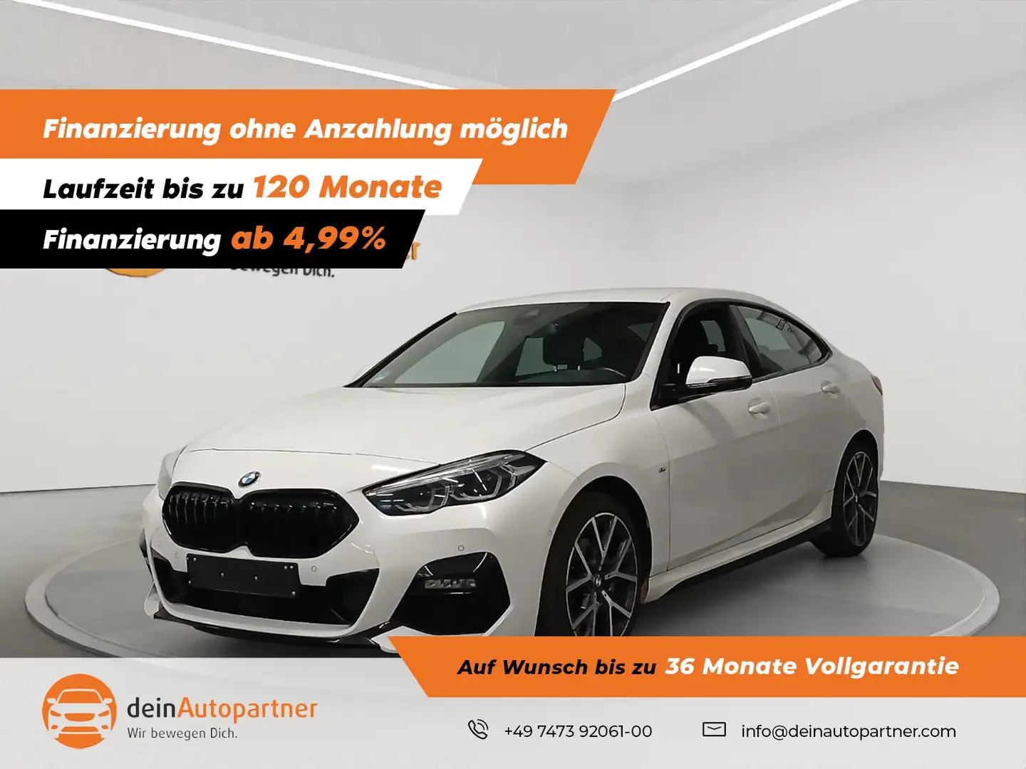 BMW 218 i GC/ 218i M Sport /AHK/LEDER/LED/ACC/RFK Weiß - 1