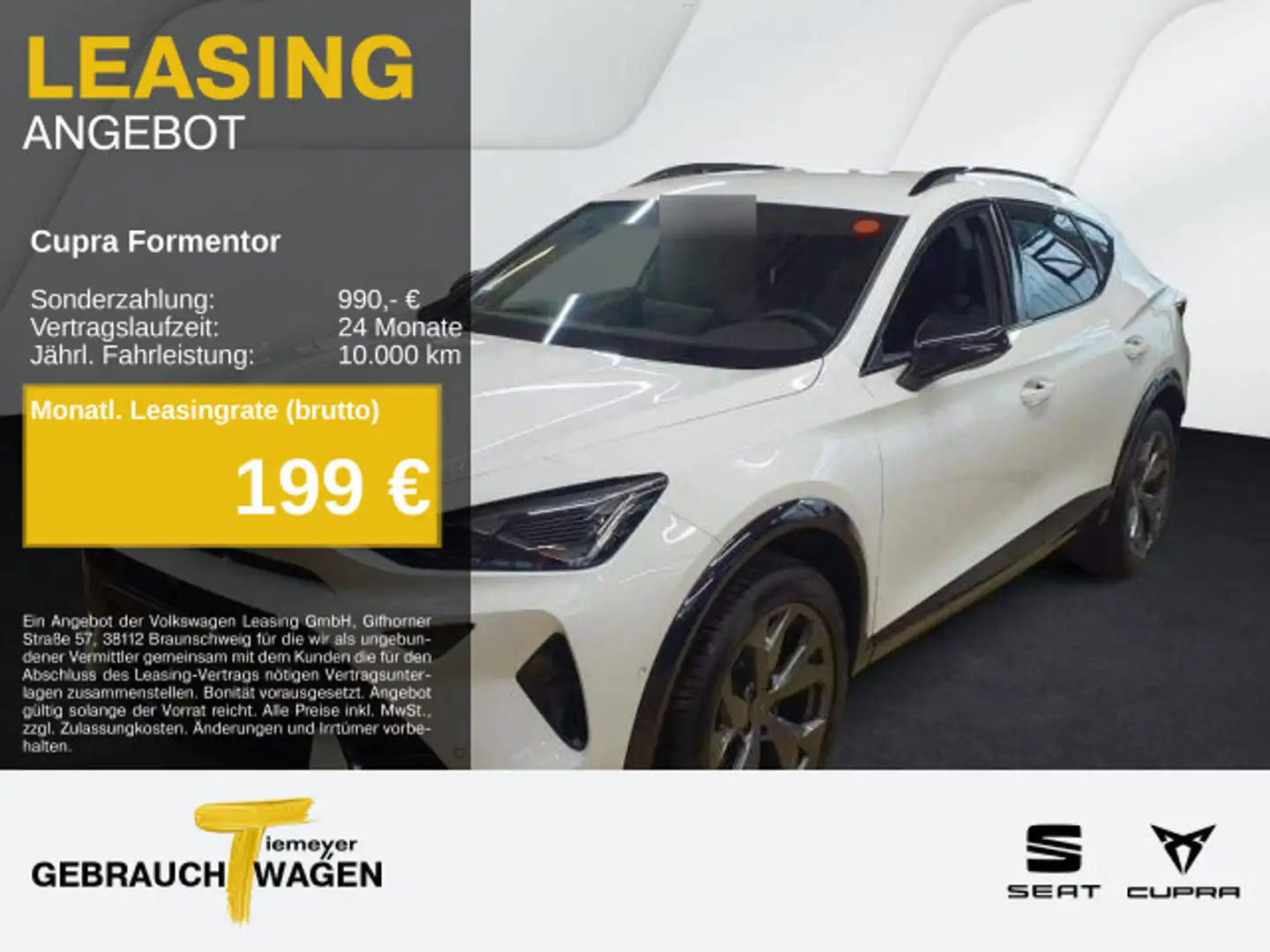 CUPRA Formentor 1.5 eTSI DSG SIDE-ASSIST 360° eKLAPPE Weiß - 1