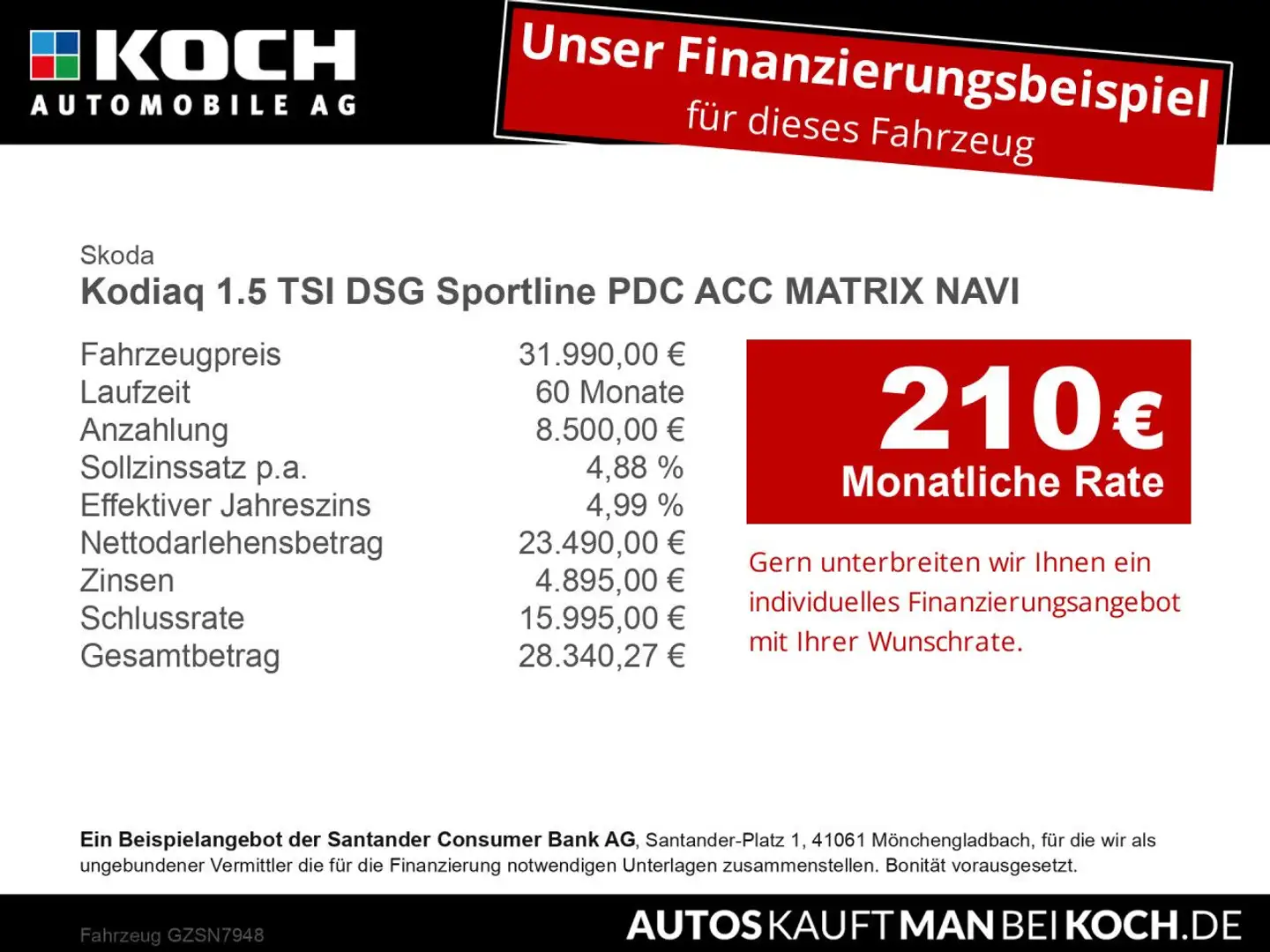 Skoda Kodiaq 1.5 TSI DSG Sportline PDC ACC MATRIX NAVI Blu/Azzurro - 2