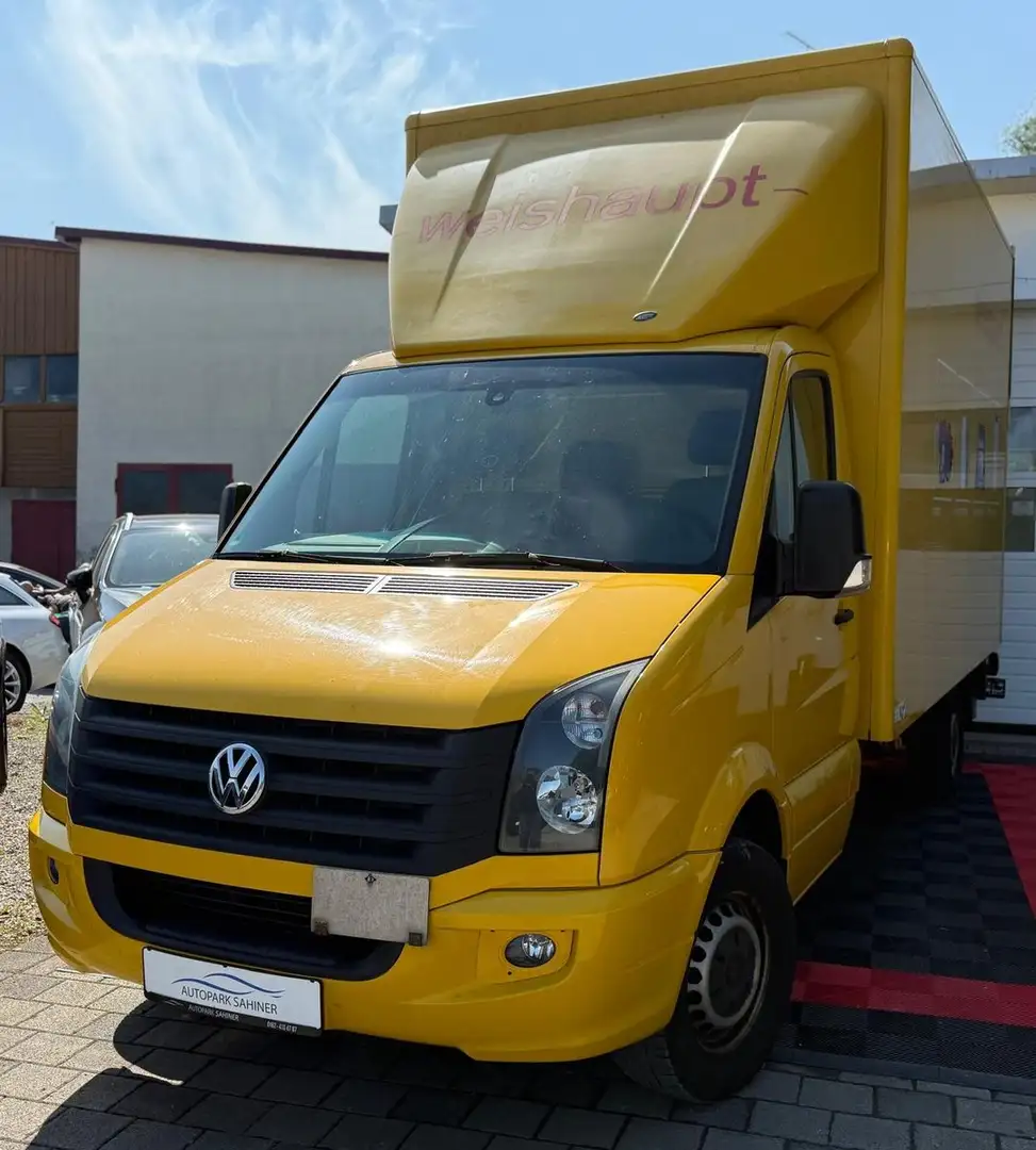 Volkswagen Crafter Pritsche 35 lang L3 KOFFER HEBEÜHNE Gelb - 2