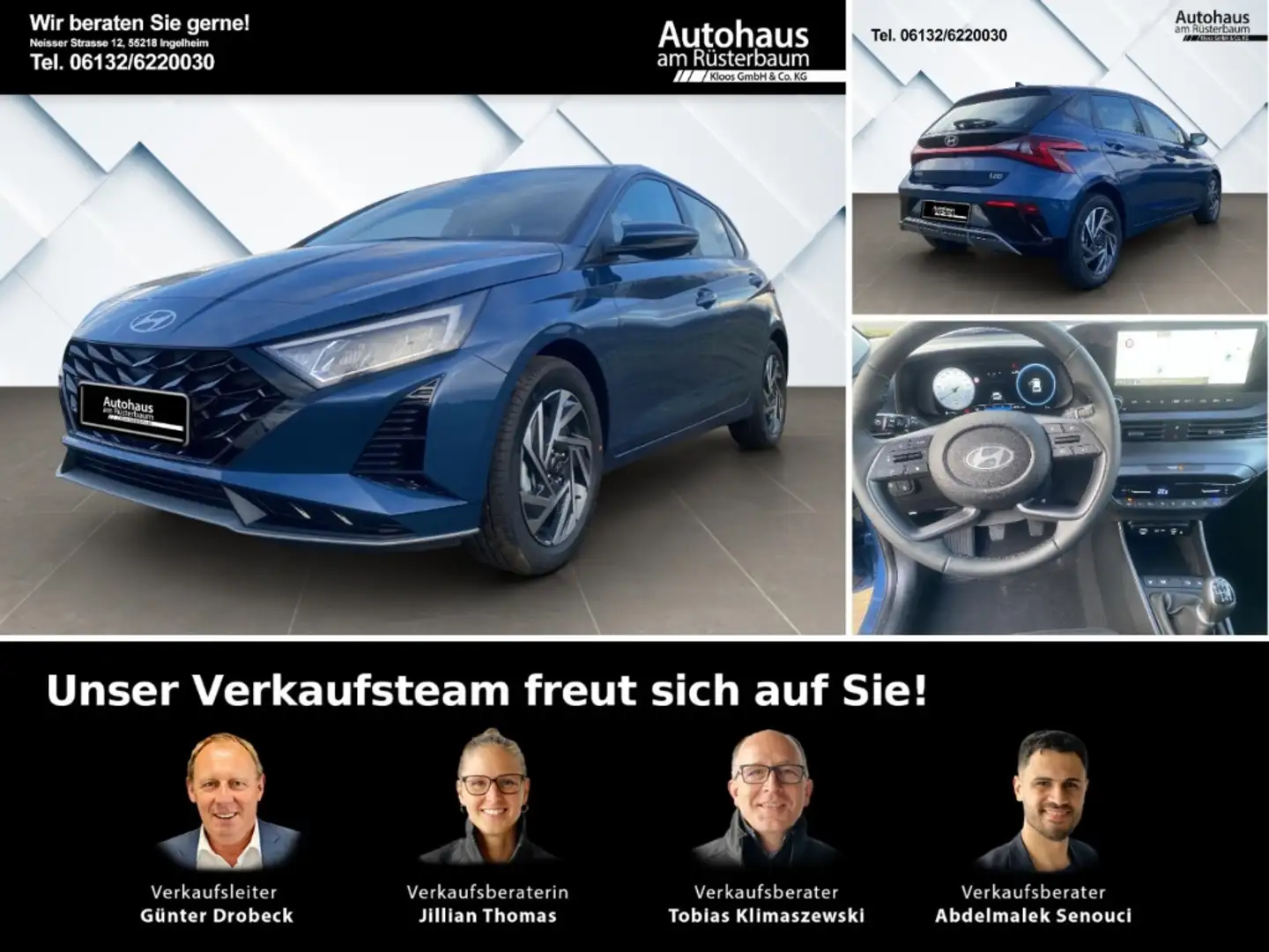 Hyundai i20 Trend FL (MY25) 1.0 100PS Licht- Komfortpaket, Nav Blau - 1