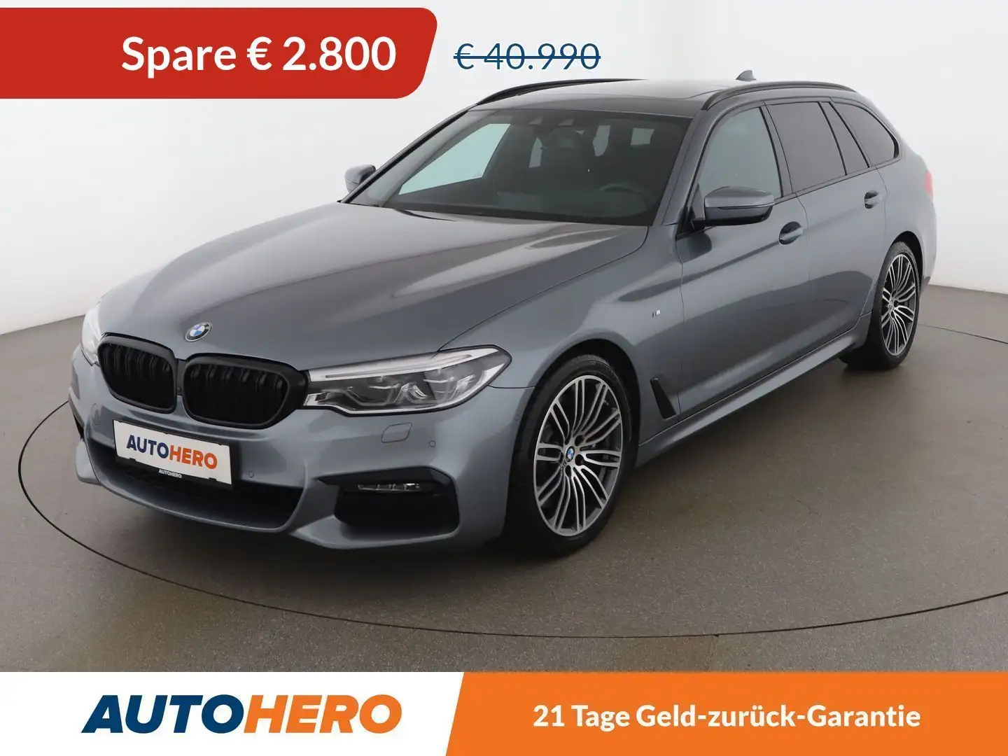 BMW 540 540i xDrive M Sport Aut. *HUD*LED*SPUR*PANO*TOT* Grau - 1