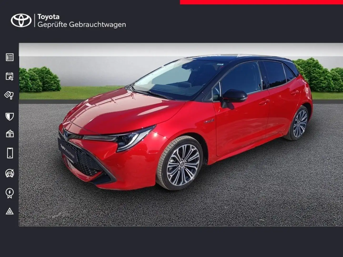 Toyota Corolla 1,8 5-T. Hybrid Team D Bi-Tone Navi Technik-Paket Rojo - 1