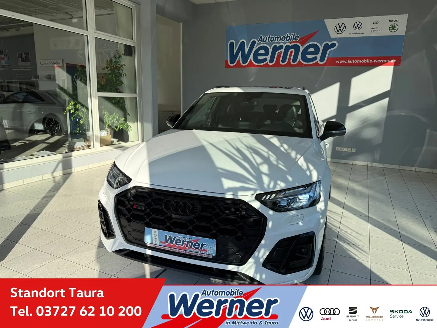 Audi SQ5 3.0TDI AHK Standh Tour Leder PanoDach Weiß - 1