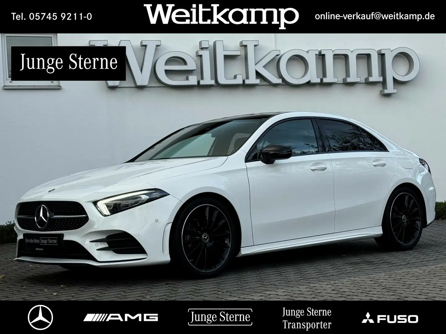 Mercedes-Benz A 180 A 180 d Limousine AMG+Night+Pano+Kamera+Totwink. Weiß - 1