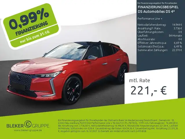 DS Automobiles DS 4 Performance Line +