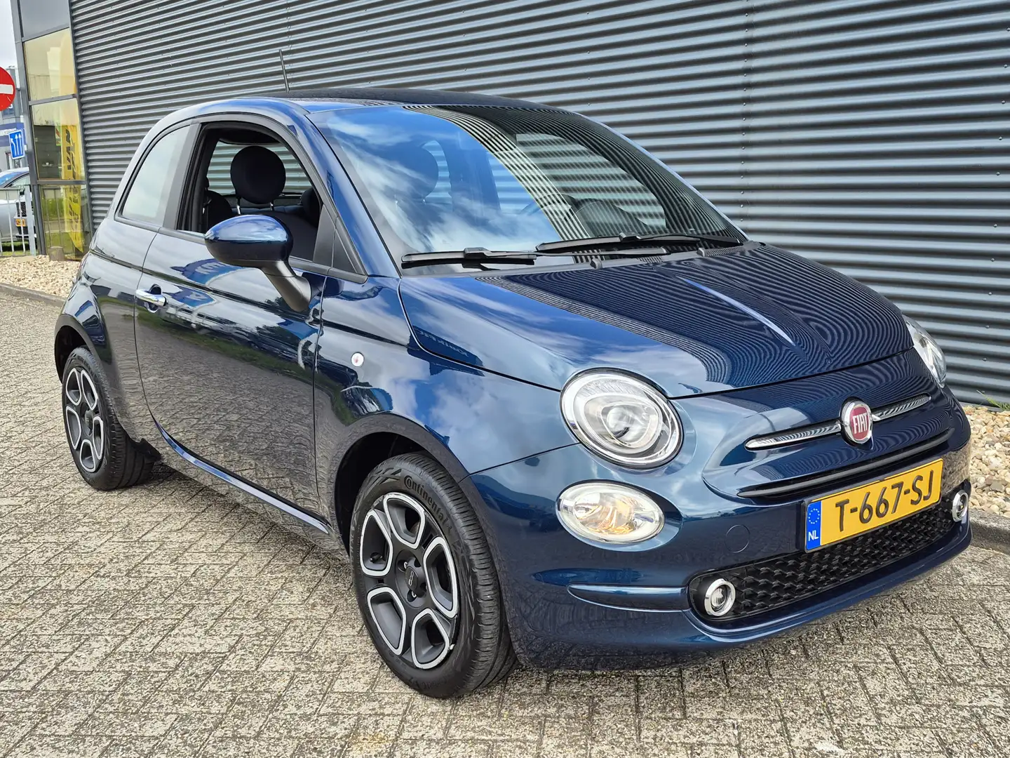 Fiat 500 1.0 Hybrid Club | Airco | Bluetooth | Navigatie vi Blau - 2