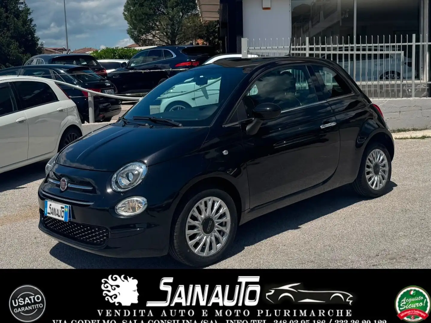 Fiat 500 500 1.2 Dolcevita 69cv GARANZIA 24 MESI Negro - 1
