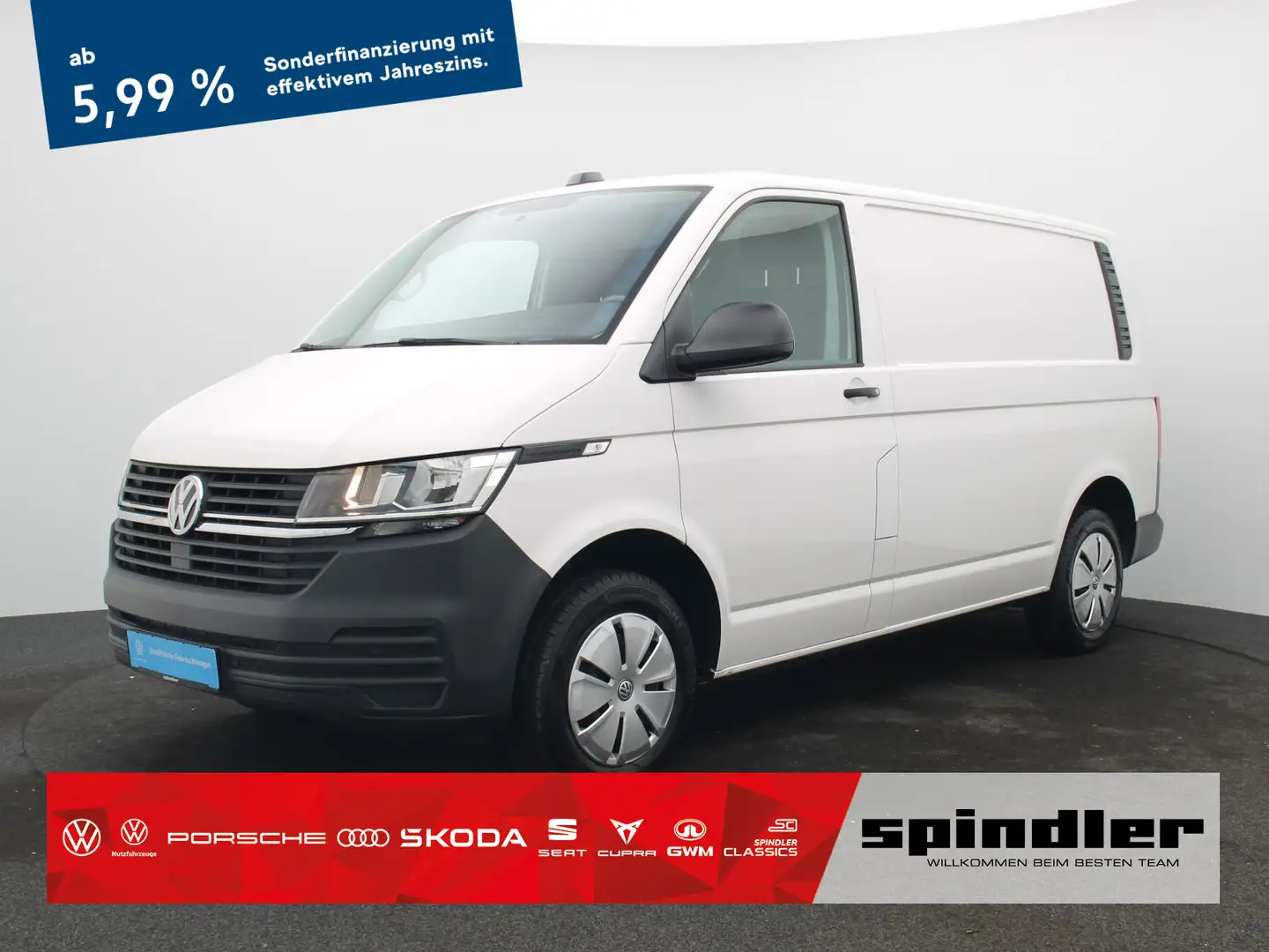 Volkswagen T6.1 Transporter L1H1 / Navi, App, RFK, ACC, PDC Weiß - 1