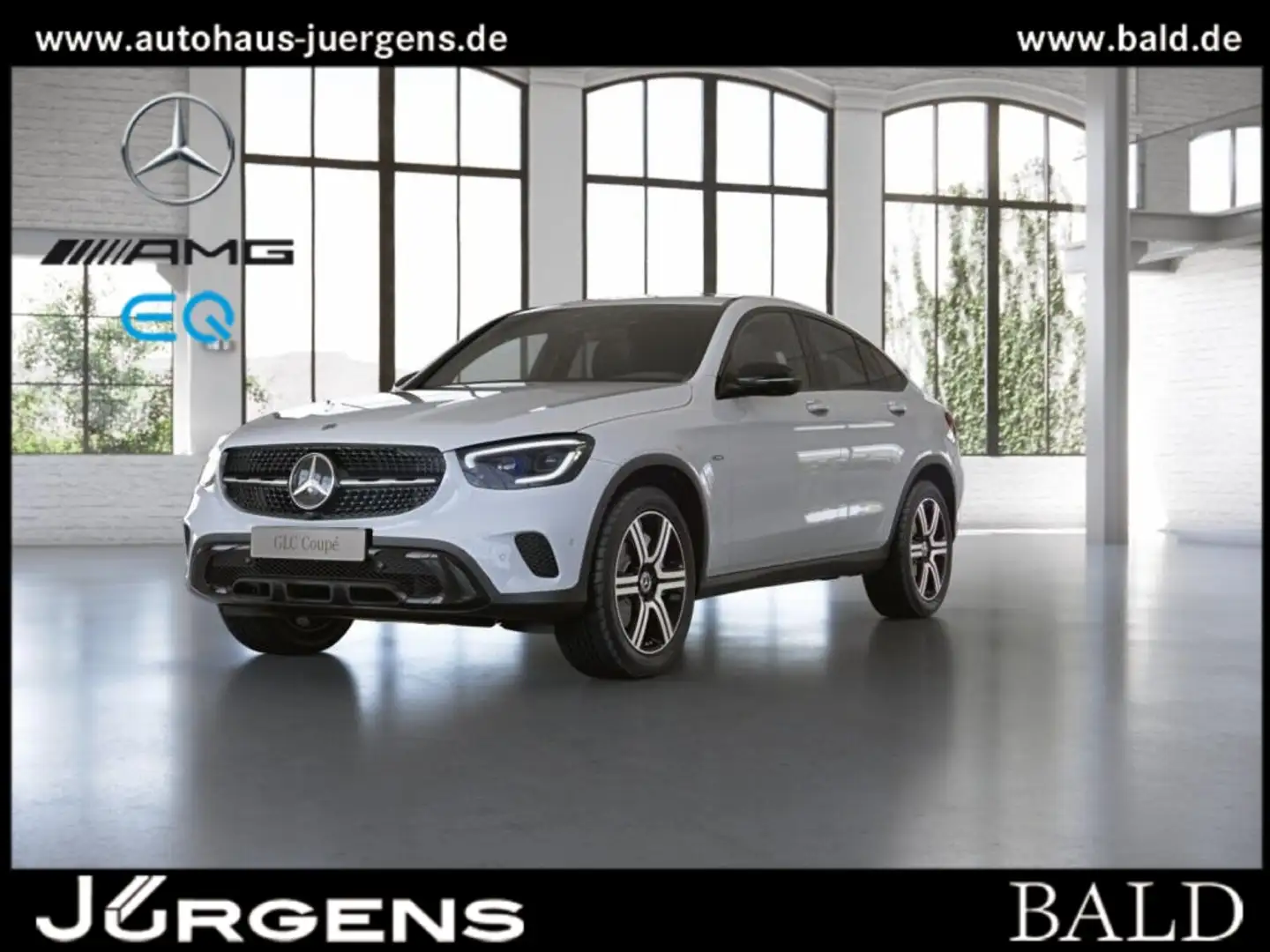 Mercedes-Benz GLC 300 e 4MATIC Coupé +MBUX+SHD+AHK+Night+360 Weiß - 2