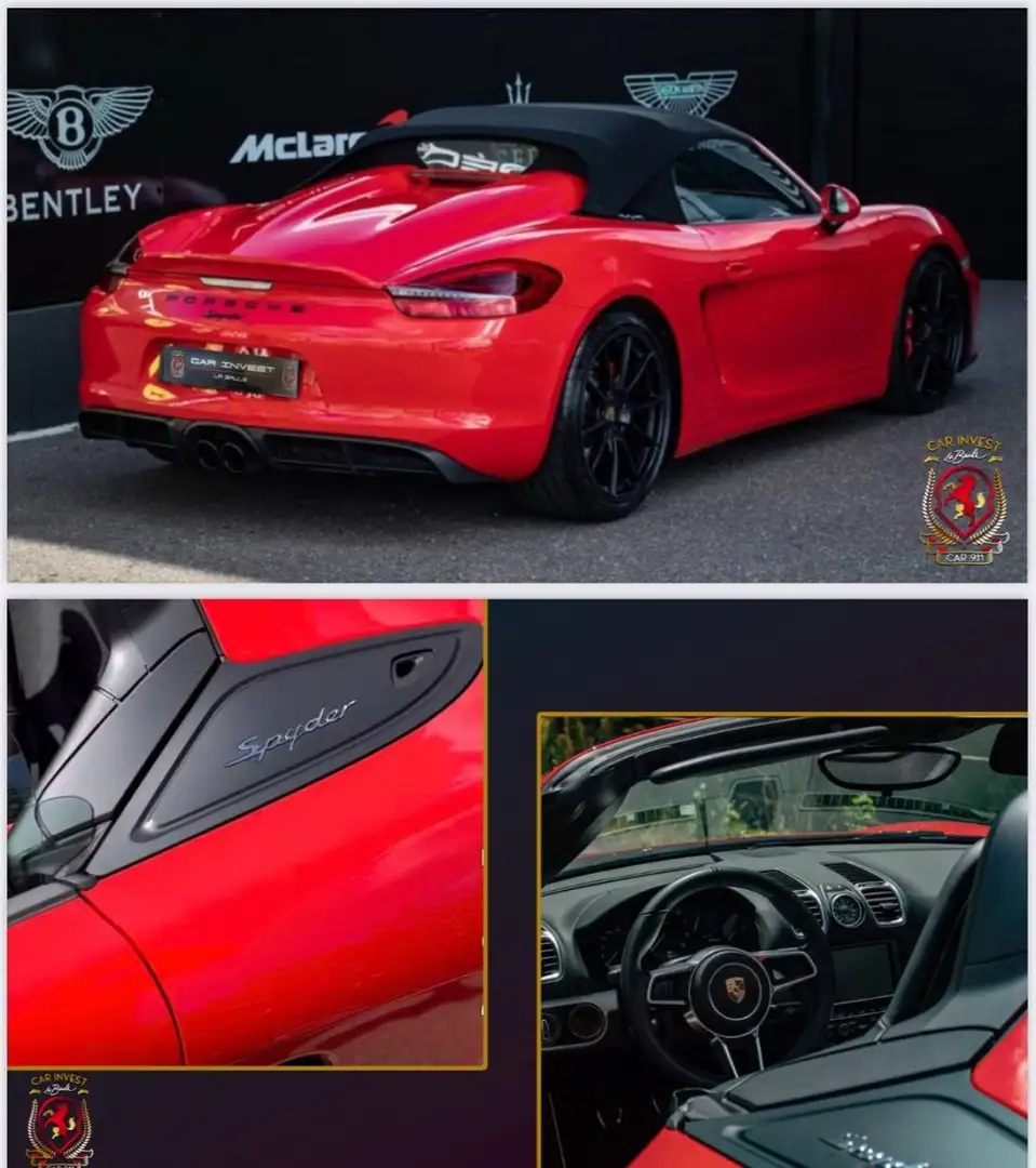Porsche Boxster BOXSTERS 981 Spyder état collection Rot - 2