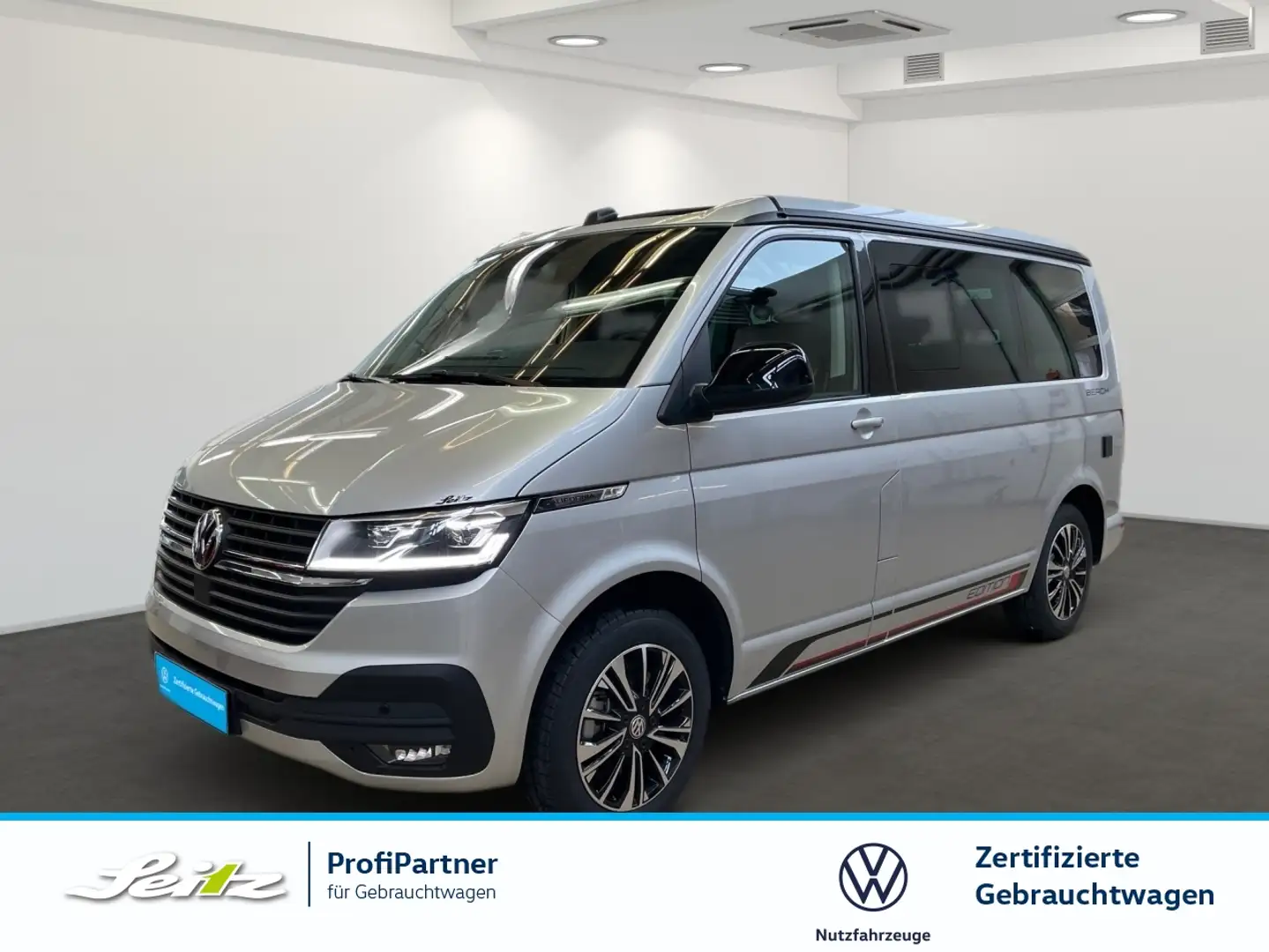 Volkswagen T6.1 California Beach Camper 2.0 TDI KR Edition *STANDH*KAMERA*LED Silber - 1