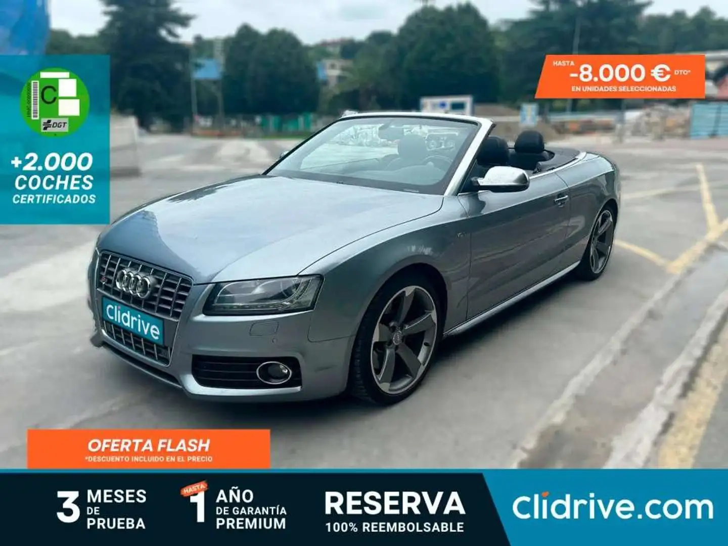 Audi S5 3.0 TFSI quattro S Tronic cabrio Gris - 1
