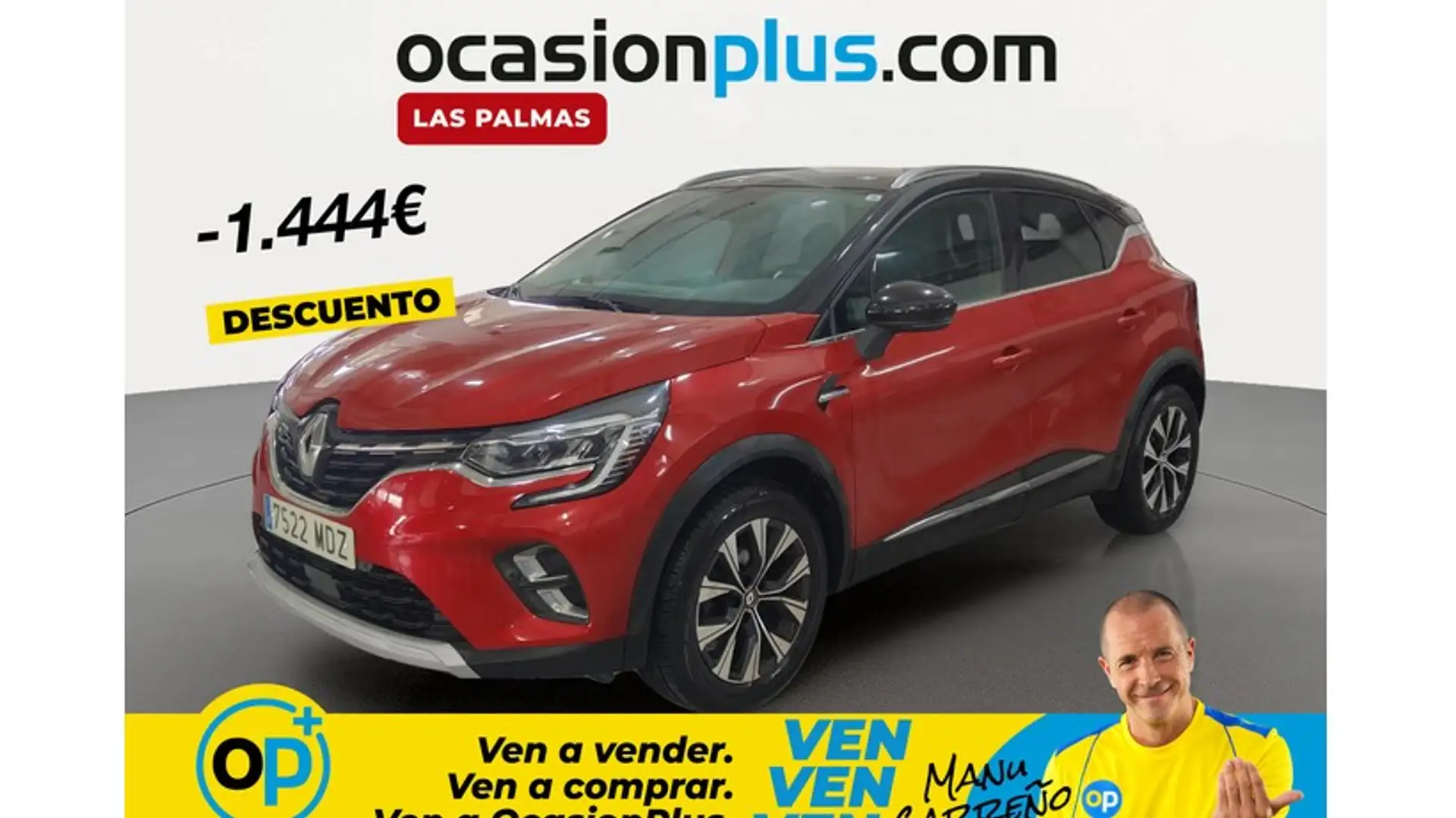 Renault Captur TCe Techno 67kW Rojo - 1