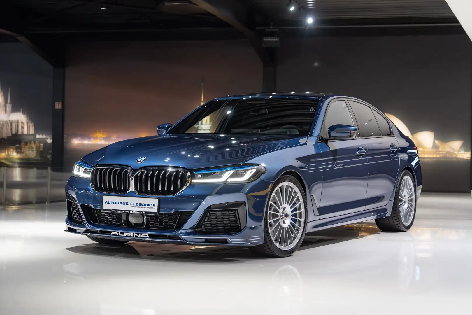 Alpina B5 *B&W-DIAMOND*MASSAGE*SOFT-CLOSE*1HD Blau - 1