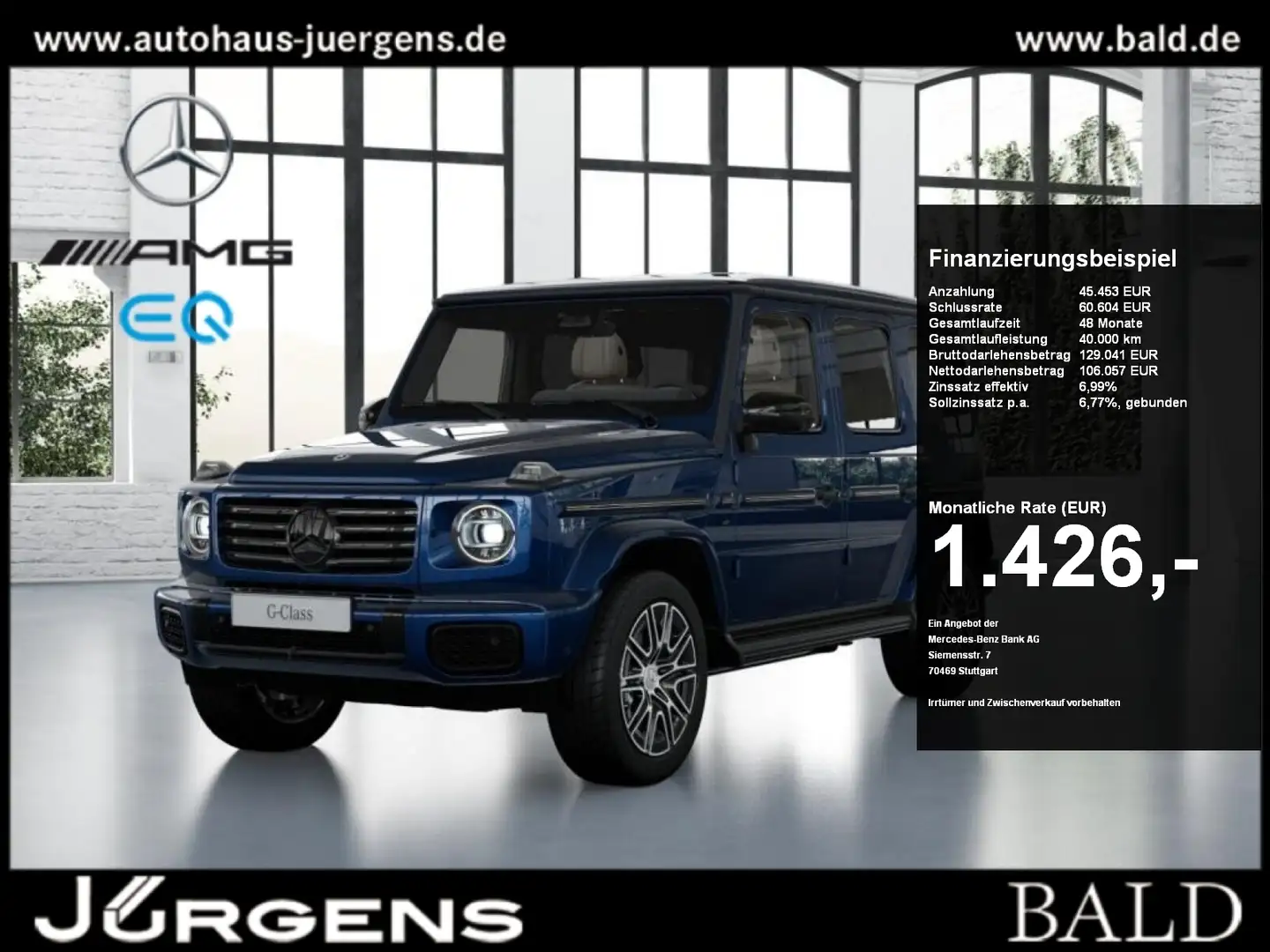 Mercedes-Benz G 580 EQ AMG-Sport/Exclusive/Night/Technik/Burm Blau - 1