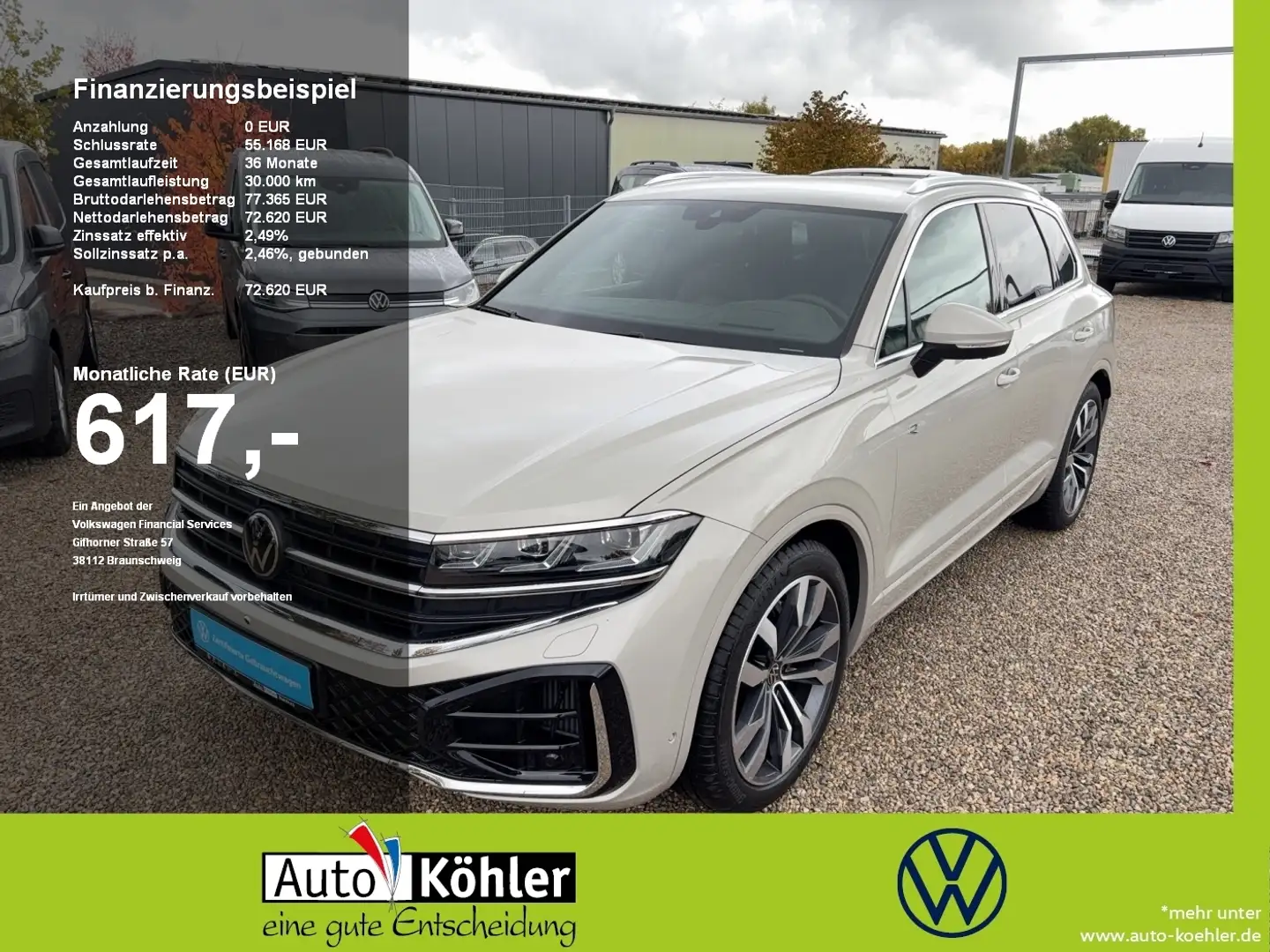 Volkswagen Touareg R-Line TSi Adaptivfahrwerk /Wankstabili. Beige - 1