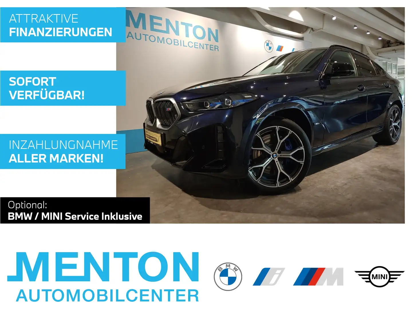 BMW X6 M60i xDrive Gestiksteuerung HK HiFi DAB LED Schwarz - 1