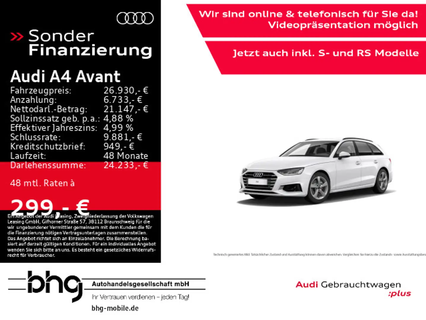 Audi A4 35 TDI S tronic advanced Weiß - 1