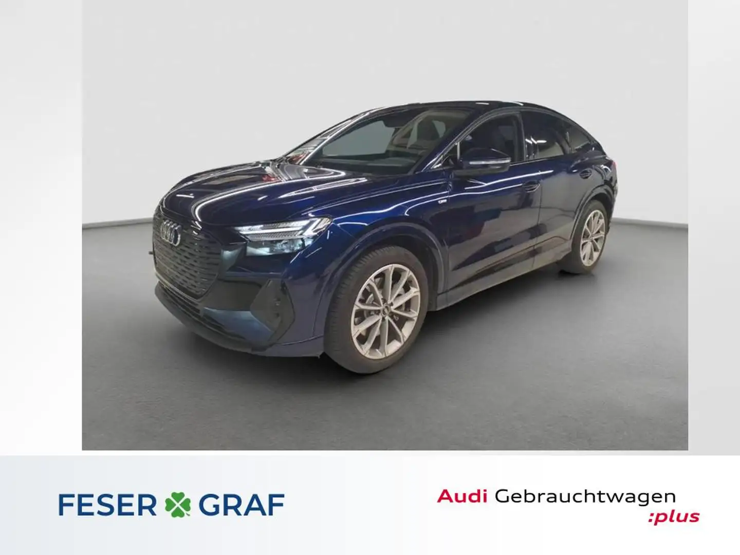 Audi Q4 e-tron Sportback 40 e-tron S line/Matrix/Pano/ACC/Memory/ Blau - 1