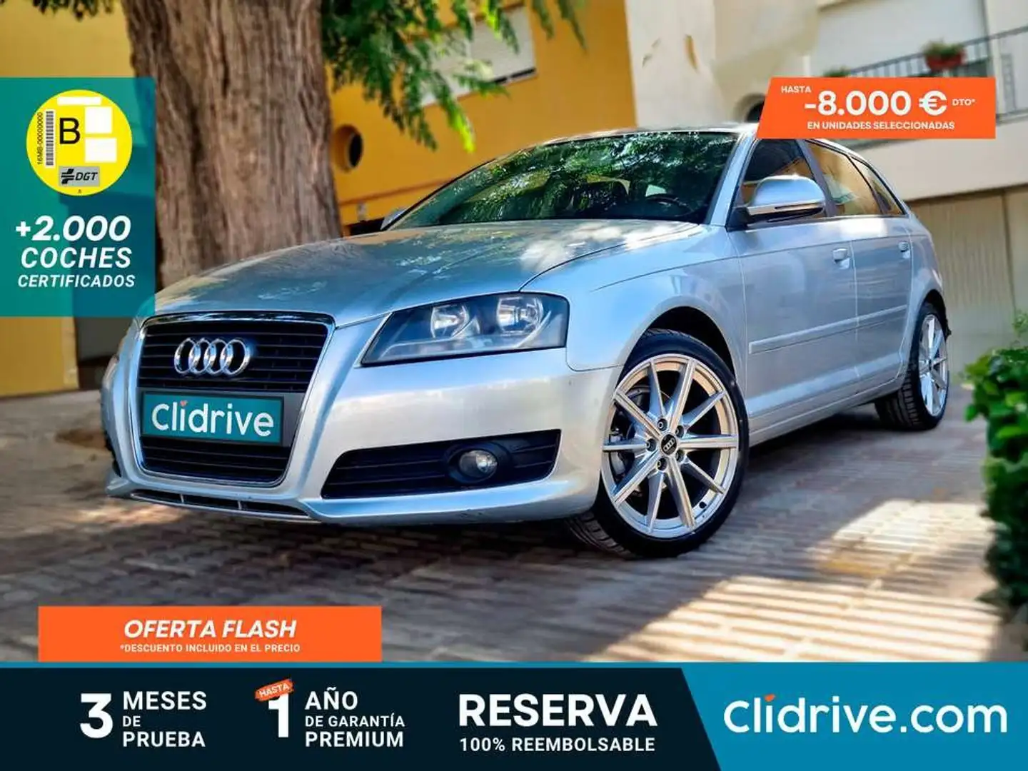 Audi A3 Sportback 1.6TDI Ambiente Gris - 1