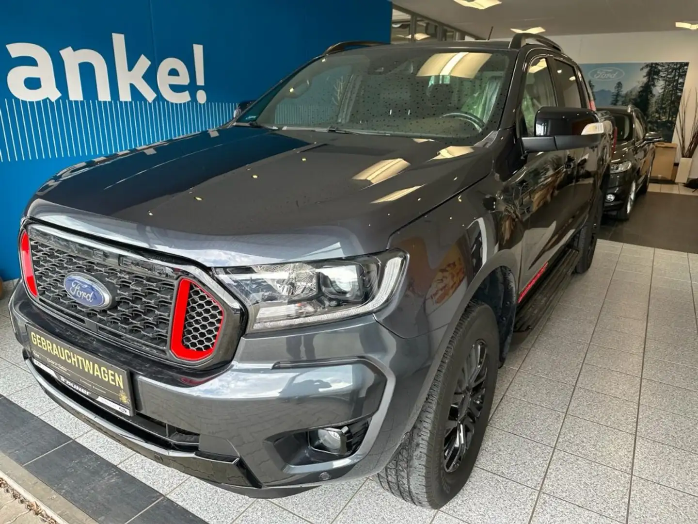 Ford Ranger Doppelkabine THUNDER 4x4 2,0 EcoBlue Aut. Grijs - 2