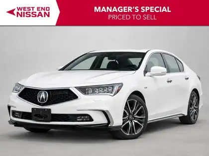 White 2020 Acura RLX Sedan Front-Wheel Drive Automatic