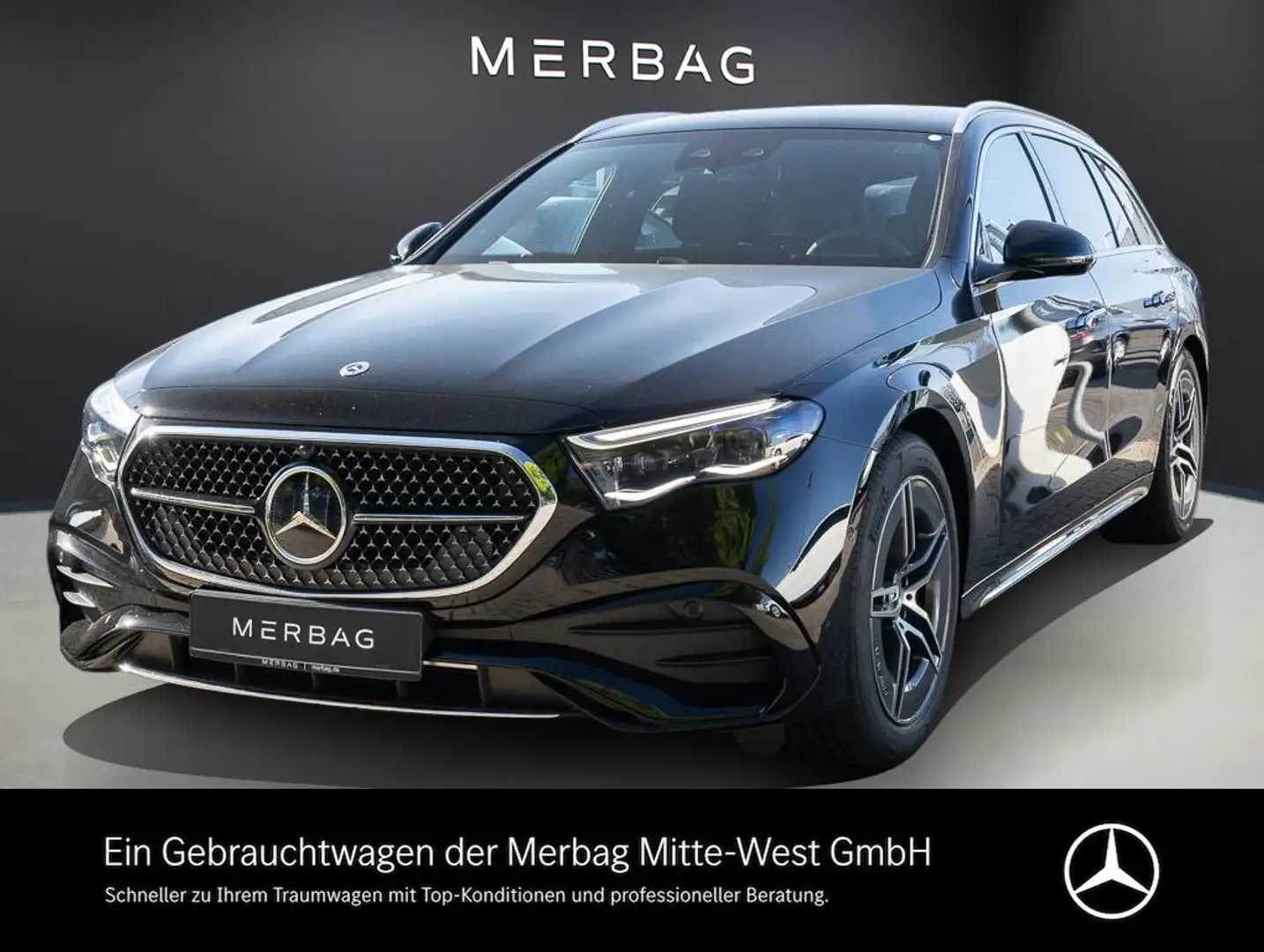 Mercedes-Benz E 200 d T-Modell SpurW S-Sitz ACC ParkAss. Navi Schwarz - 1