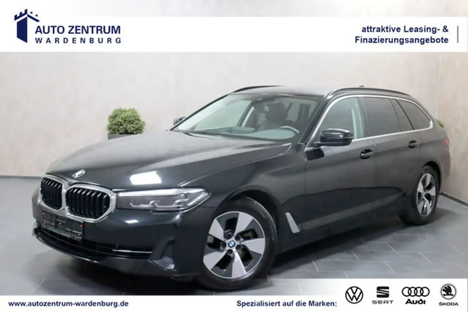 BMW 520 Touring Aut. KAMERA LEDER VIRTUAL LED NAVI Schwarz - 1